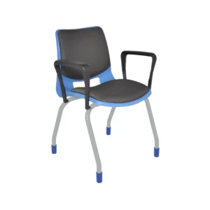 SILLA BOLD PINTADA CON BRAZOS Y TAPIZADA PINTADA