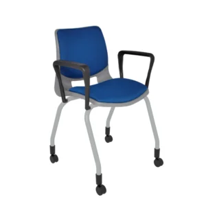 SILLA SECRETARIAL APILABLE BOLD TAPIZADA CON BRAZOS